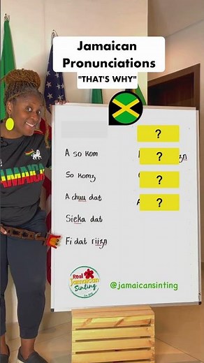 How #Jamaican People Say "That's Why"