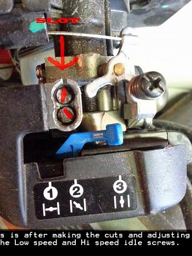 Troy Bilt TB 32 EC Weed Eater String Trimmer Adjustment modification