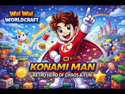 Could 💯Konami Man Return in Wai Wai World Craft?🌎 #waiwaiworldcraft #roblox #konami #buildinggames