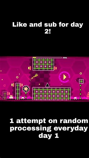 day 1 of one attempt on random processing until I beat it