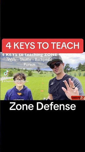 Youth Flag Football Defense Coaching | 4 Simple Ways to Teach ZONE DEFENSE #flagfootball #shorts