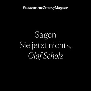 Der SPD-Kanzlerkandidat Olaf Scholz im Interview ohne Worte. Am heutigen Freitag im neuen Heft in der SZ und unter www.sz-magazin.de Foto: Axel Martens Video: Jonas Natterer | Süddeutsche Zeitung Magazin