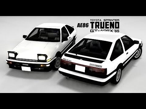 Toyota AE86 Sprinter Trueno/Levin - Preview Trailer