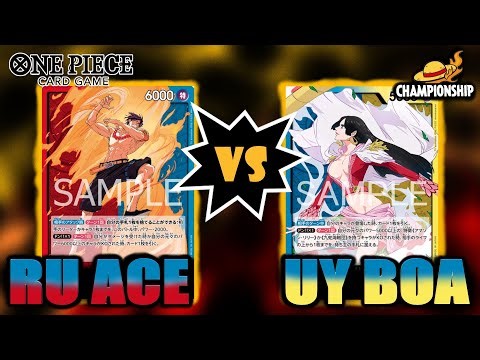 One Piece TCG: Breaking Down/Analyzing a High Level Game from the East, UY Boa VS RU Ace (OP14)