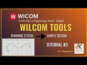 Wilcom Tutorial #3 | Running Stitch – Simple Line Design for Beginners