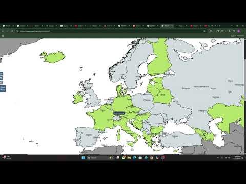 Countries in Europe by KLT but it's MapChart