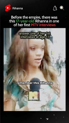 Throwback one of Rihanna first MTV interviews in 2005 #Rihanna #Celebrity #Shorts