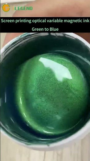 OVMI Green to Blue Optical Variable Magnetic Ink for Screen Printing High Quality #ink #printing
