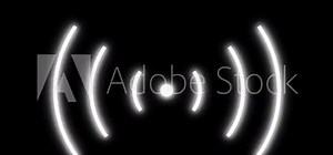 Wi-Fi icon concept loop animation and Wireless network symbol signal on transparent background.