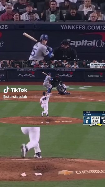 😱 Wild error by Aaron Judge! Dodgers trail 0-5 against Yankees in Game 5! #WorldSeries #Game5 #AaronJudge #Dodgers #Yankees #StarStats #bettingTracker #bankrollManagement