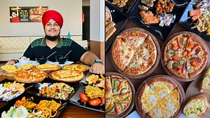 Nagpur Me ₹375 Me 30 Unlimited Buffet Items😳😍 4 Pizzas, 12 Salads, 8 Starters, 2 Soups, 5 Dips, Nachos, Bread Sticks, Garlic Bread, Aur 1 Dessert🫠🫠 . In Frame - Unlimited Buffet Offer. 📍SAM’S PIZZA, JAI BHIM CHOWK, HIWARI NAGAR LAYOUT, NEAR WARDHAMAN NAGAR, NAGPUR. Price - ₹375/- (Weekdays) ₹400/- (Weekend) Timing - 11:00 AM - 11:00 PM Bhai Itne Saare Options😍 Bachhe Se Budhe Sab Enjoy Kar Sakte Hai🥳. . Maze To Poore Le Liye 🌝 Ab Follow Bhi Karte Jao 🥺 @bhukkadofficial . #nagpur #nagpur