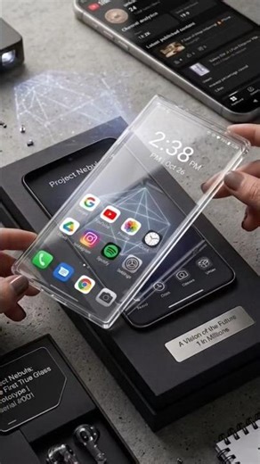 Unboxing the world’s first 100% transparent smartphone. 📱✨#TransparentPhone#Smartphone2026#viral