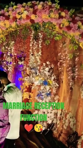 Marriage reception function ❤️😘 LED light decoration #light #love #lighting #wedding #receptionstage