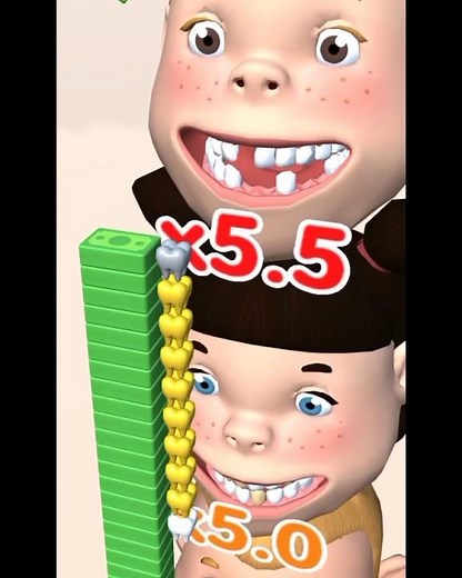 🎃🦷🎮🔥New viral teeth game video 🤯 l Halloween Teeth Run Game l #toothed #teeths #shorts #games