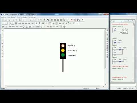 PLC S7 200 | PC Simu | Traffic light