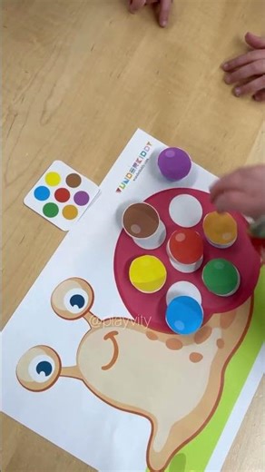 Match the colors #kids #kindergarten #preshool #activity #ad