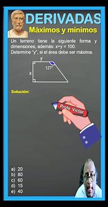 APLICACIONES DE LA DERIVADA Máximos y mínimos #derivada #calculo | Profe Casas
