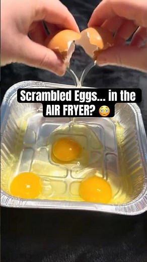 I Made Scrambled Eggs in the Air Fryer… and It Actually Worked 😳