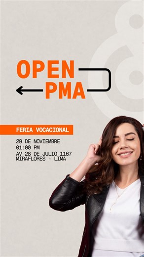 ¿Sueñas con llevar tu talento al siguiente nivel? Descubre lo que el Open PMA tiene para ti 🧡🙌🏻 Clases demo de Negocios Musicales, Producción y Canto, charlas y entrevistas con @ivan_cock y @kike.robles.18, demo listening con feedback profesional y un showcase imperdible de @astronautperu . Inscríbete y sé parte de este gran evento (link en descripción) Te esperamos este sábado 29 de noviembre desde la 1:00 p.m. en PMA. #OpenPMA #PMA #IndustriaMusical #ProducciónMusical #NegociosMusicales #Ca