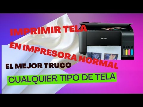 IMPRIMIR TELA en impresoras normales