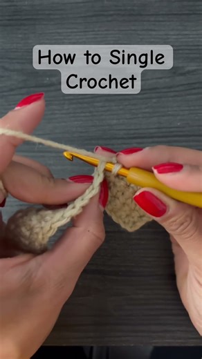 How to single crochet #crochet #crochetprojects #easycrochet