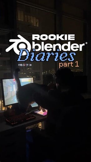 Learning Blender from scratch - building a PS2-style scene (low-poly timelapse)