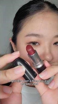 Trying Mac Diva Lipstick! #makeup