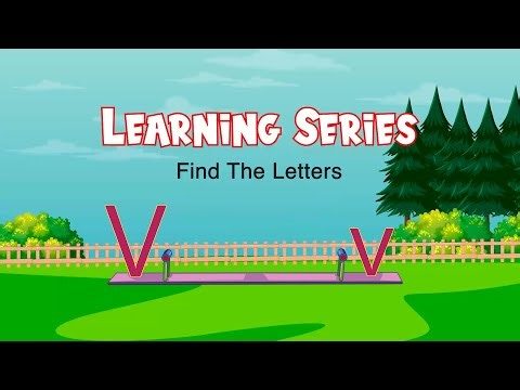 Find Letter V & v | ALPHABET | Educational Video