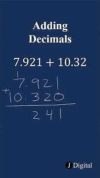 Adding Decimal Numbers
