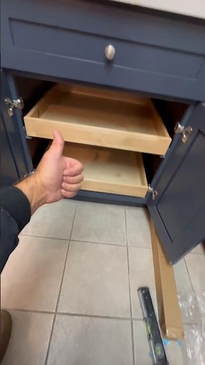 How to install Cabinet drawer slides.#cabinets #diy #howto #kitchengadgets #kitchenrrmodel