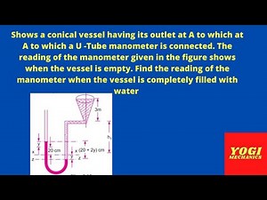 Question based on u tube manometer