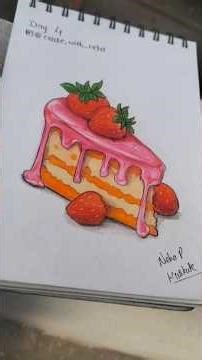 Day 4/15 – Cute Drawings 🎀 |#cutedrawing#trending #cutepastry#tastyfood#viral#easy#reel#diy#pastry