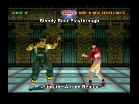 Bloody Roar Playthrough using the Ps1 Action Replay :D #Playstation #Sony #Ps1 #Gaming #CheatCodes