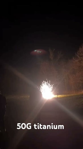 Homemade 50G titanium #pyro #f4 #polenboller #petardy #explosion