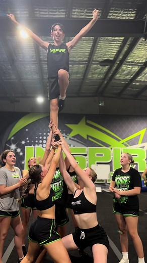 Cheerleading Practice in Action: Teamwork and Stunts