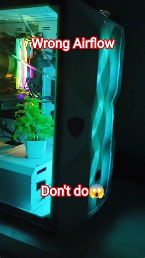 DON’T DO This PC Fan Mistake 😳 (Airflow Wrong!) #shorts