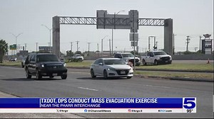 Contraflow simulation performed near the Pharr interchange