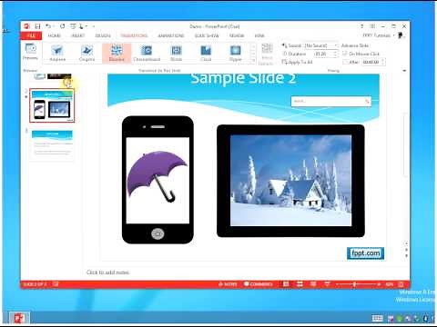 Dissolve Transition Effect in PowerPoint 2013