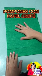 Pompones con Papel Crepé 😍#navidada #diy #viral | Estilo y pincel