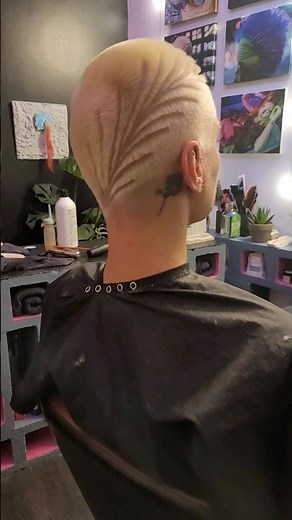 Buzz cut for a beautiful girl.