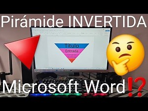 🔻✍ Como HACER una PIRÁMIDE INVERTIDA en WORD FÁCIL y RÁPIDO
