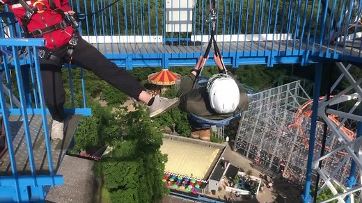 Thrilling First-Person Amusement Park Ride Experience