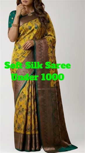 Amazon Soft Silk Saree under 1000 | Budget Friendly Festive saree | saree under 1000 #amazonshopping
