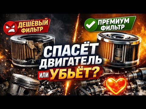 «Какой масляный фильтр реально спасает двигатель? Не дайте дешёвым убить ваш мотор!»