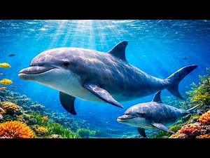 Deep Ocean Relaxation in 4K 🐬 Dolphins & Coral Reef Calm for Sleep