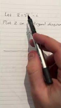 Simple complex number question from an old Scottish Highers paper