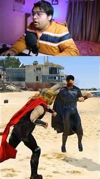 GTA V : THOR vs SUPERMAN vs FLASH & Hulk & Spider-Man vs Batman & Aquaman 😨🔥