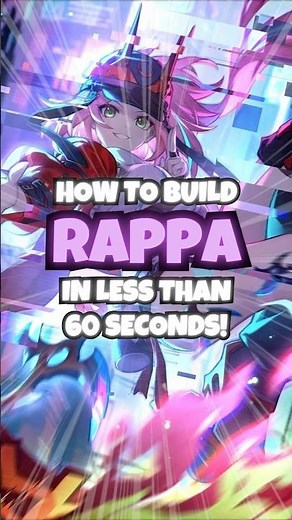 How To Build RAPPA In Under 60 Seconds! | Honkai Star Rail #shorts
