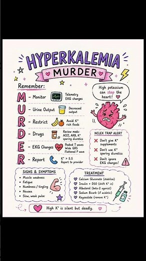 Hyperkalaemia #hyperkalemia #potassium #heart