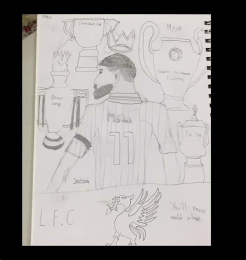 Mo Salah drawing @yuvanNarava #liverpool #salah